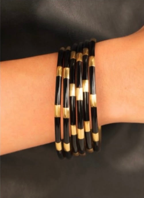Budhagirl Black Veda Bangles