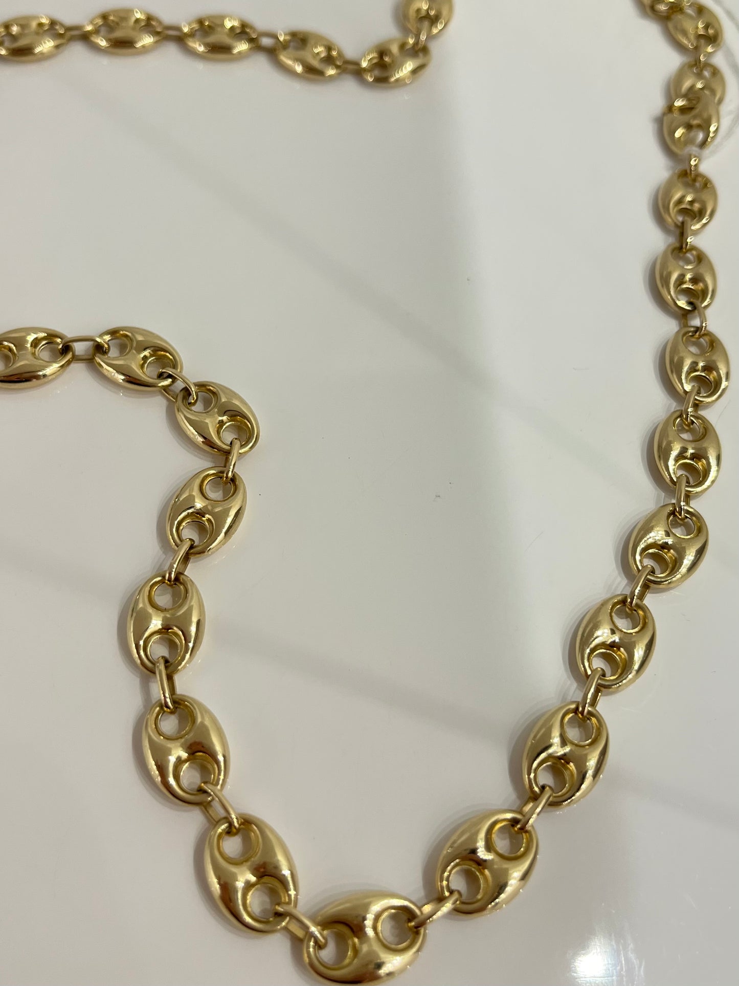 Italy Gold 14K Gucci Puff Necklace
