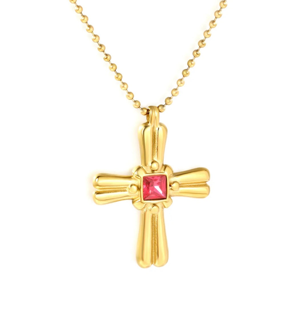 Amara cross necklace