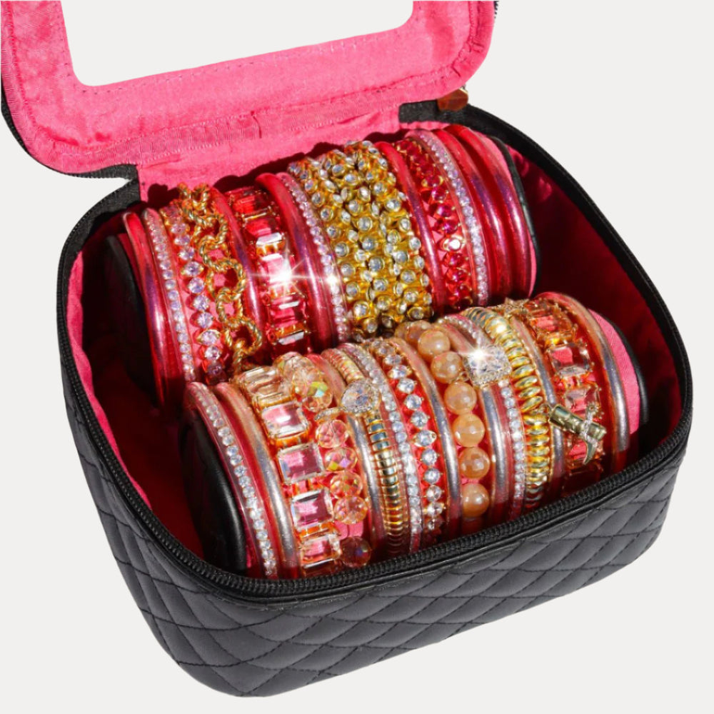 BUDHAGIRL BLACK TRAVEL CASE - LARGE