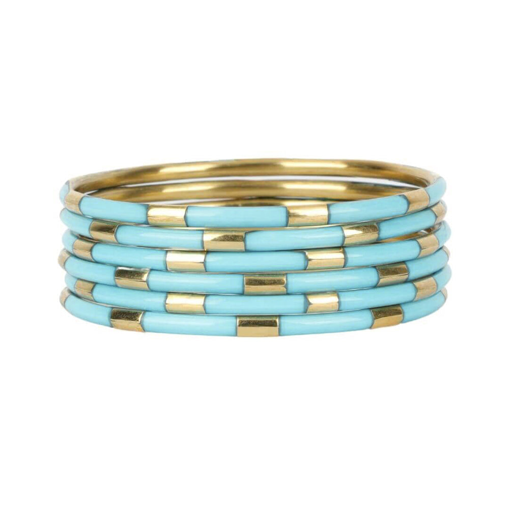 VEDA BANGLES TURQUOISE