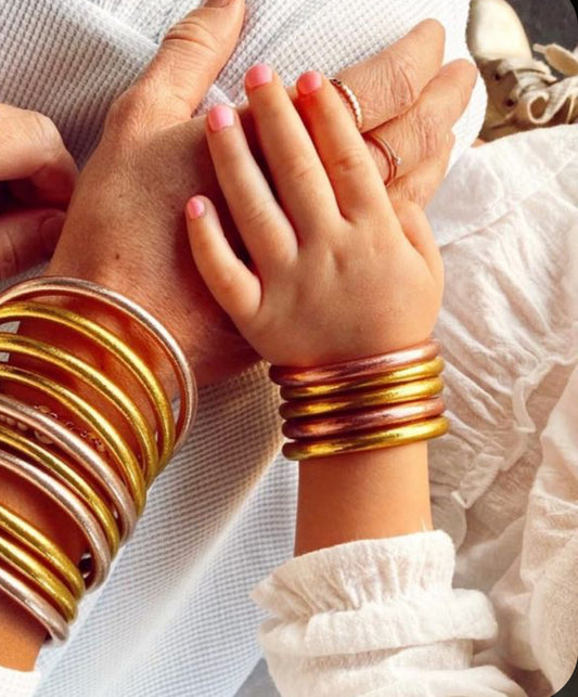 BABY BUDHAGIRL BANGLES ROSE GOLD