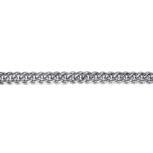 925 Sterling Silver Solid Cuban Link Chain Bracelet 7mm TBM2076SVJJJ
