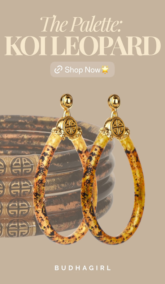 NEW KOI LEOPARD BUDHAGIRL EARRINGS