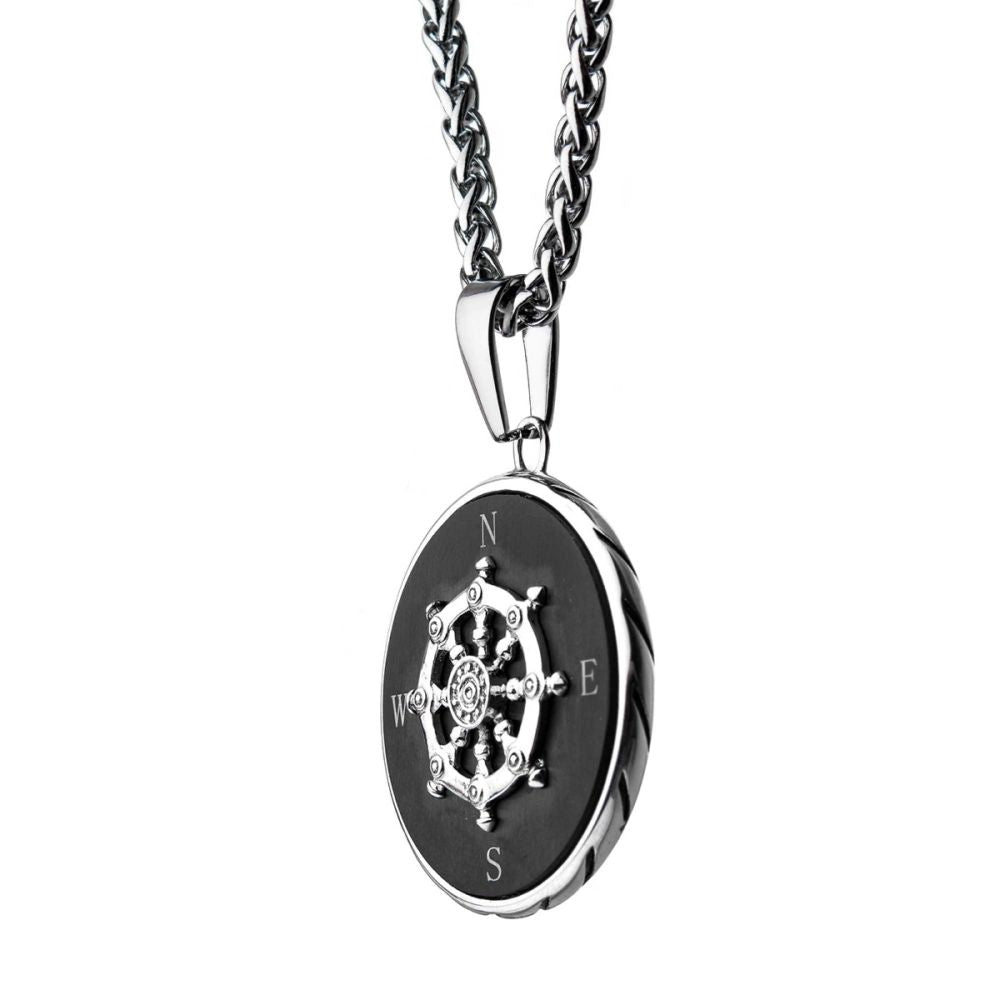 Stainless Steel Black IP Ship's SSP21375NK1