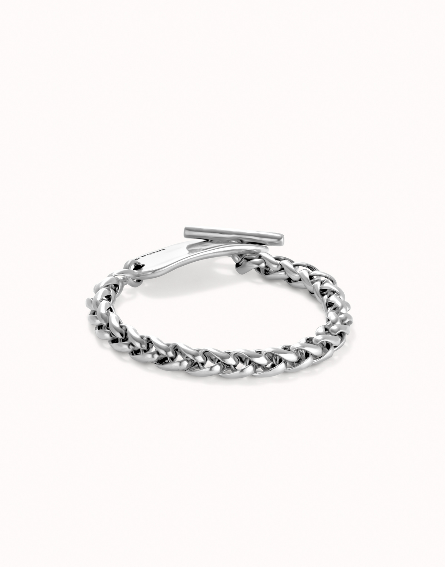 Sterling silver chain bracelet with adjustable central piece PUL2463