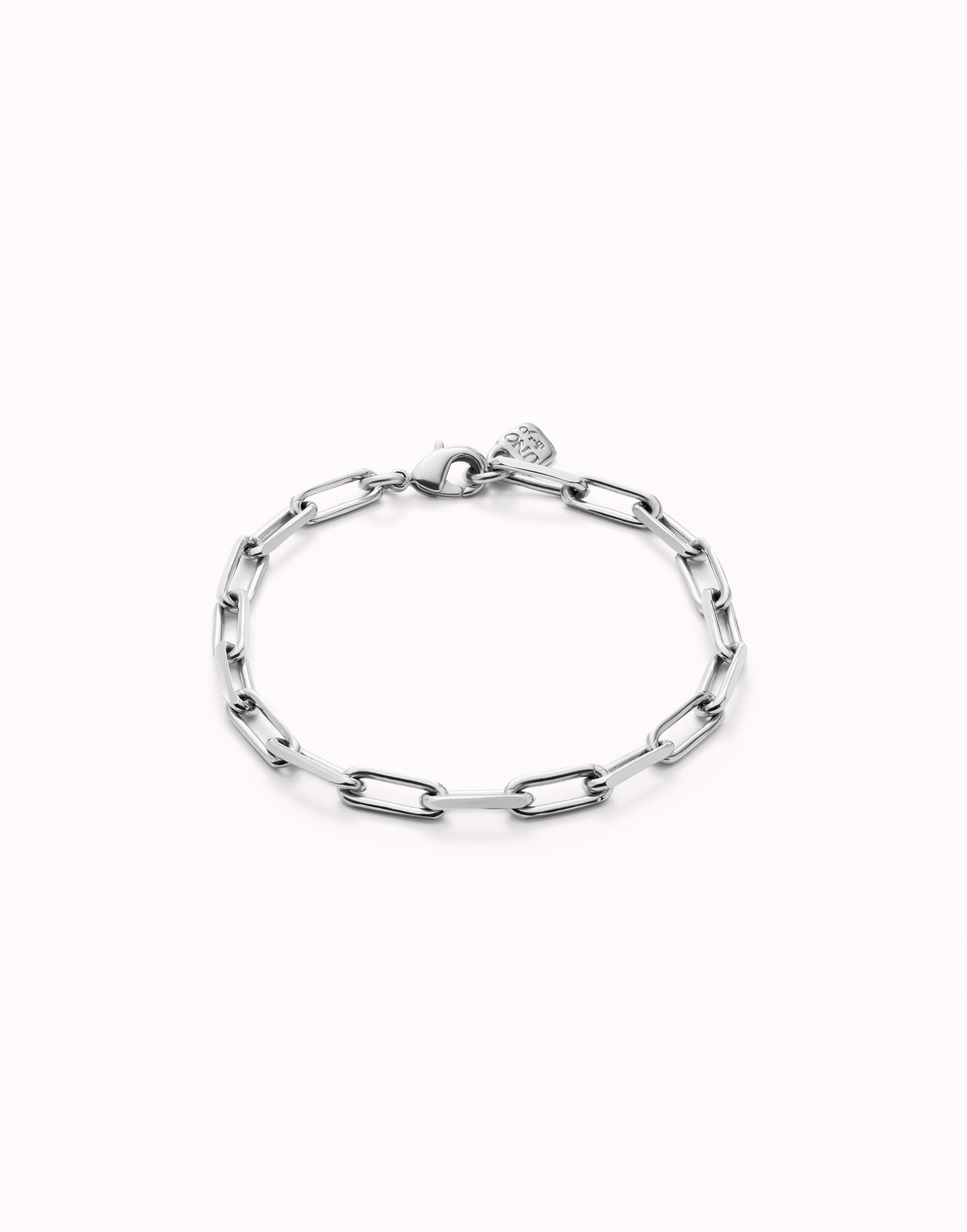 Sterling silver bracelet with big links.