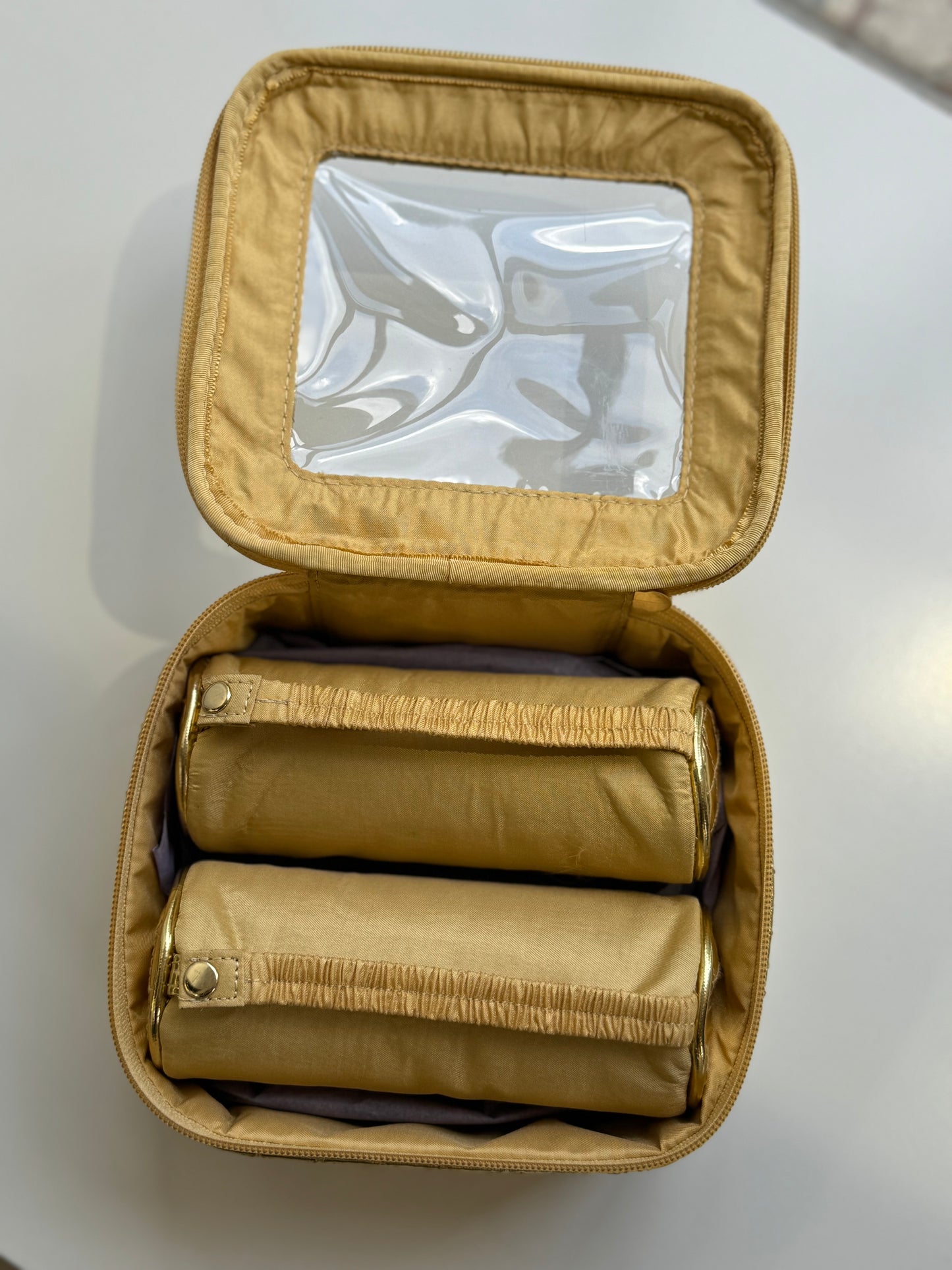 BUDHAGIRL GOLD TRAVEL CASE - LARGE