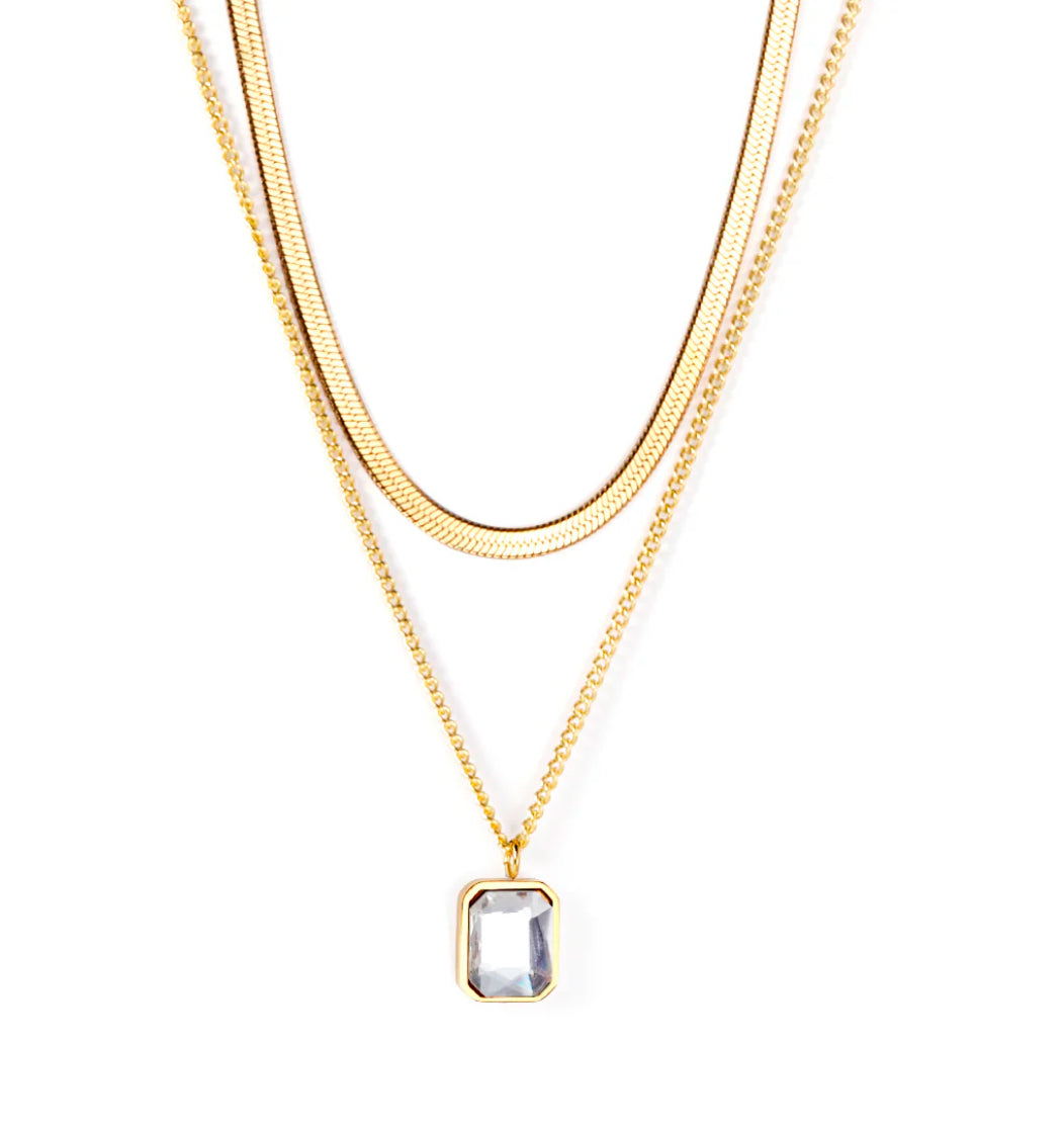 Rose Double Necklace