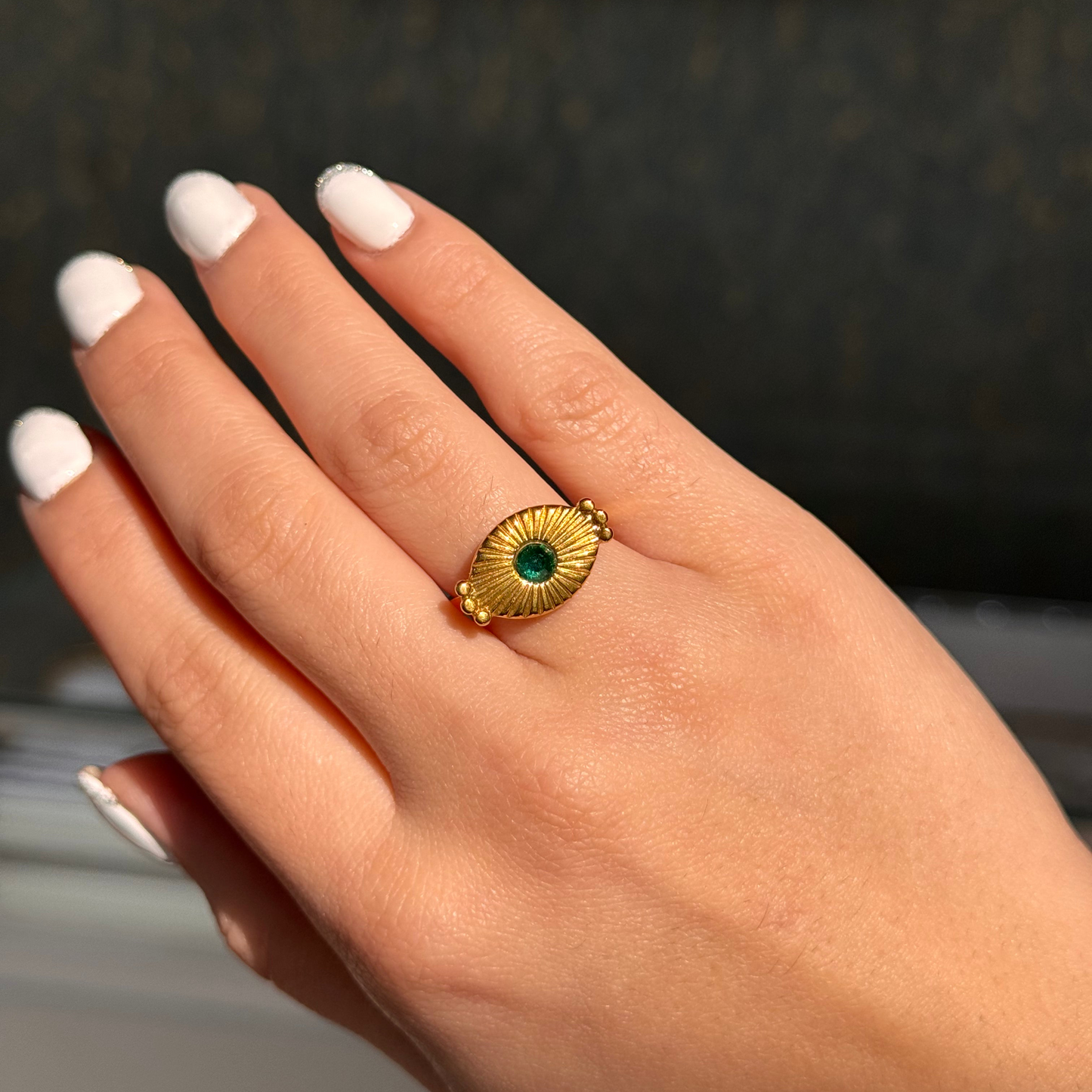 Green Eye Ring