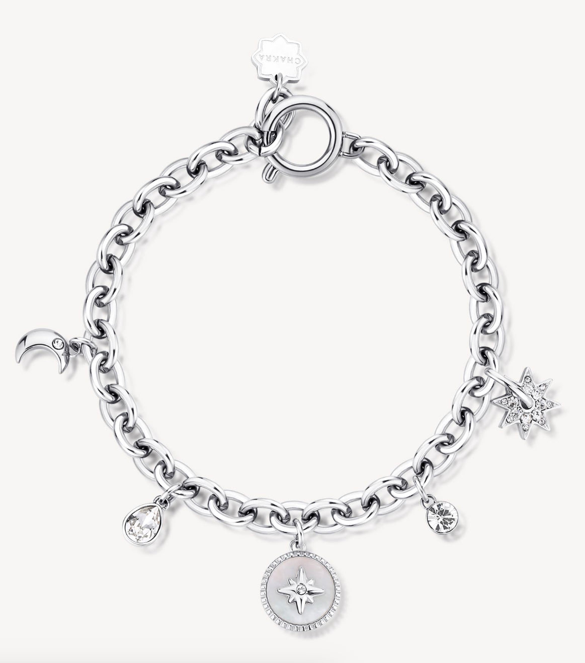 BRACELET CHAKRA SYMBOLS BHKB127