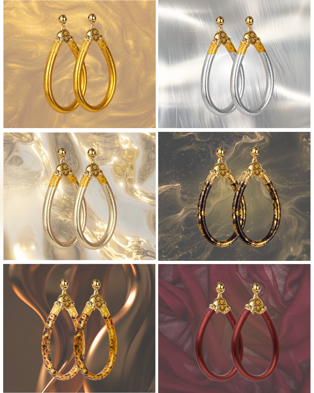 NEW MERLOT BUDHAGIRL EARRINGS