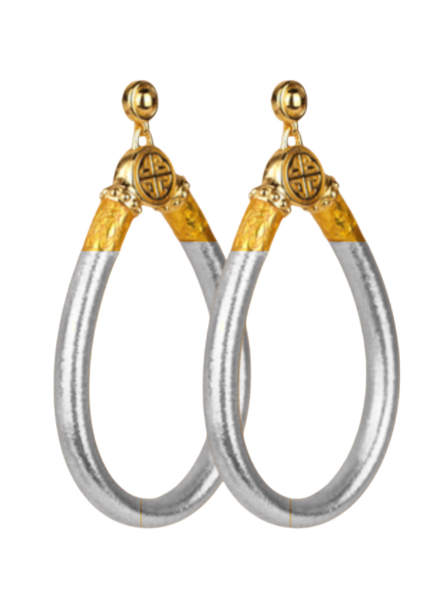 NEW SILVER BUDHAGIRL EARRINGS