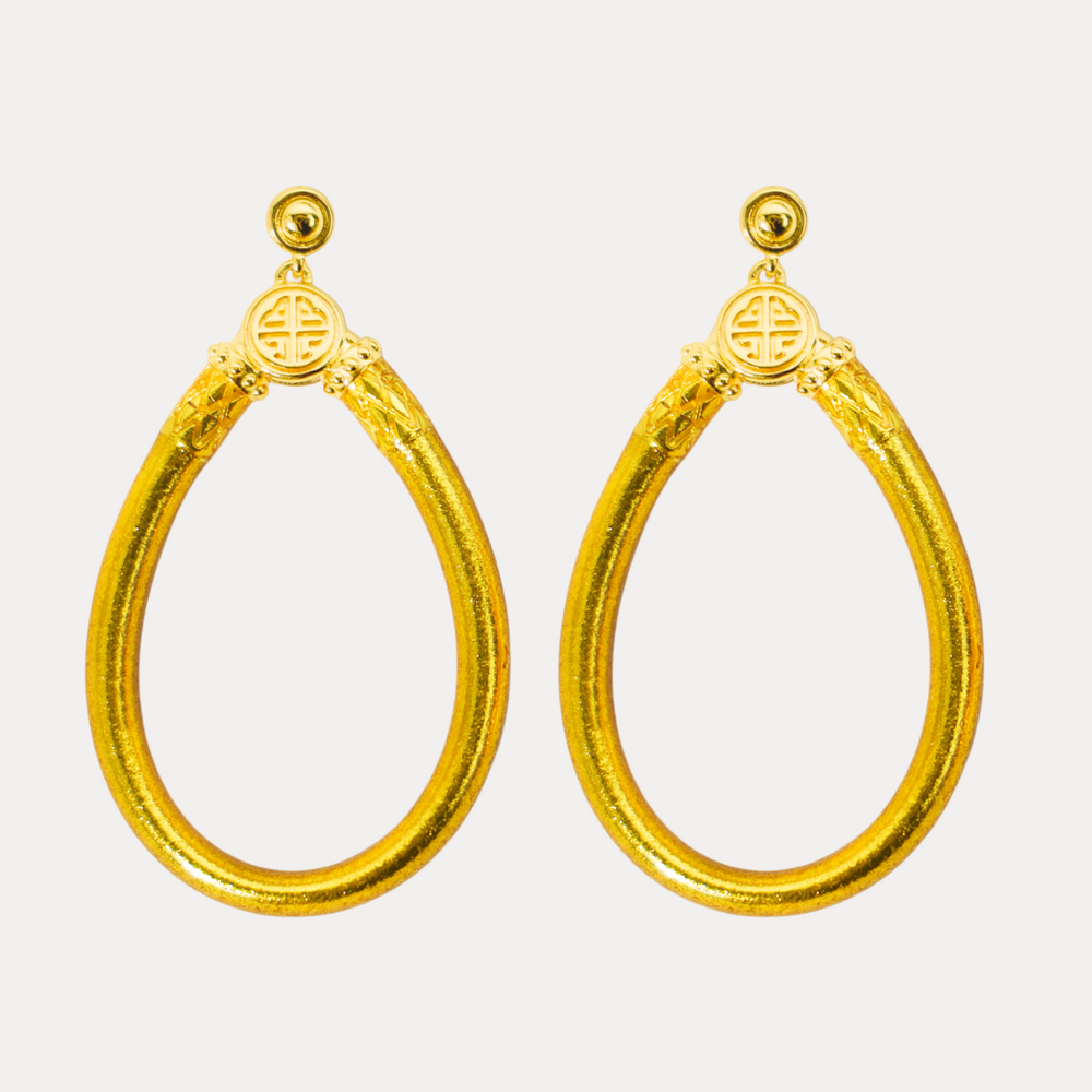NEW GOLD EARRINGS BUDHAGIRL