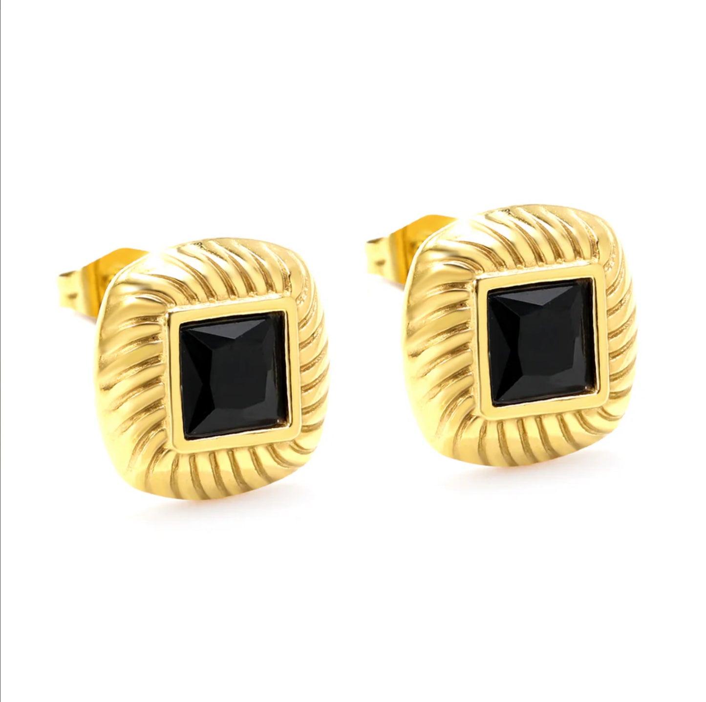 Noir Stud Earrings