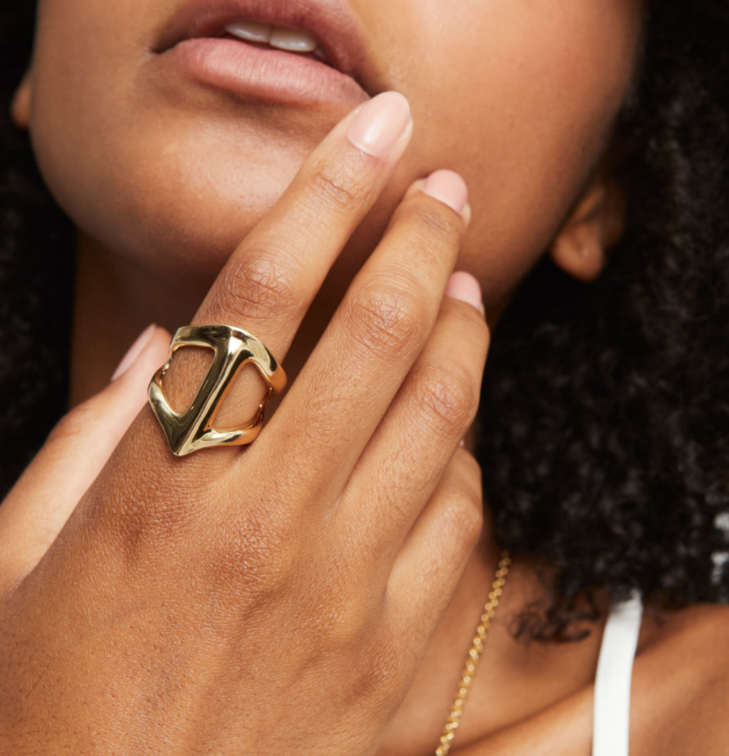 UNO DE 50 RINGS ANI0846ORO