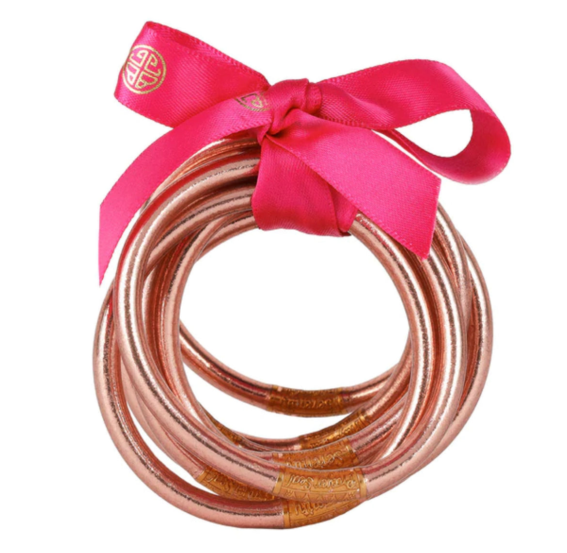 ROSE GOLD ALL WEATHER BANGLES BUDHAGIRL