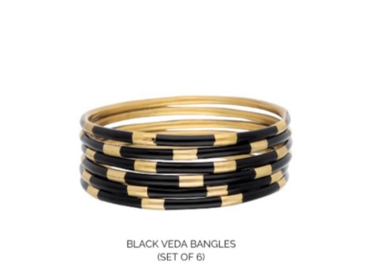Budhagirl Black Veda Bangles