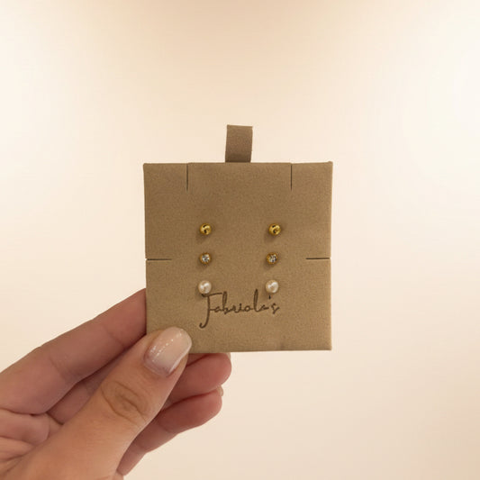Bella Steel Studs Earrings