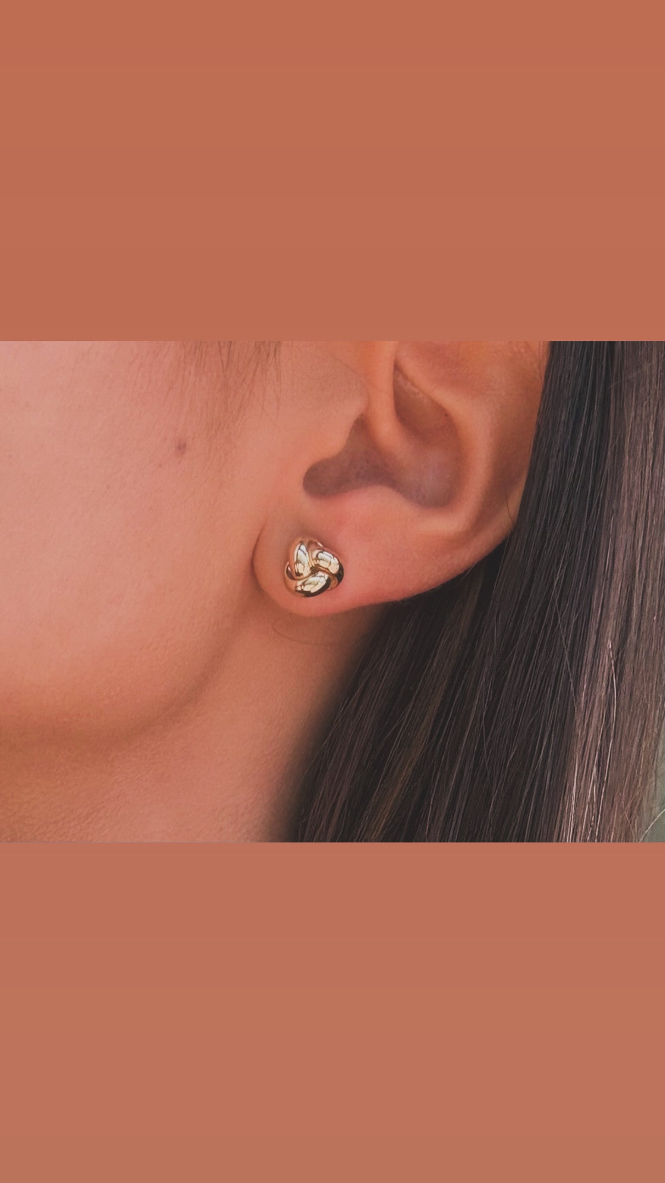GOLD 14K EARRINGS KNOT