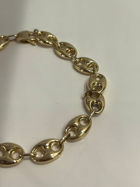 Italy Gold 14K Gucci Puff Bracelet