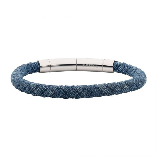 Denim Blue Stainless Steel Bracelet