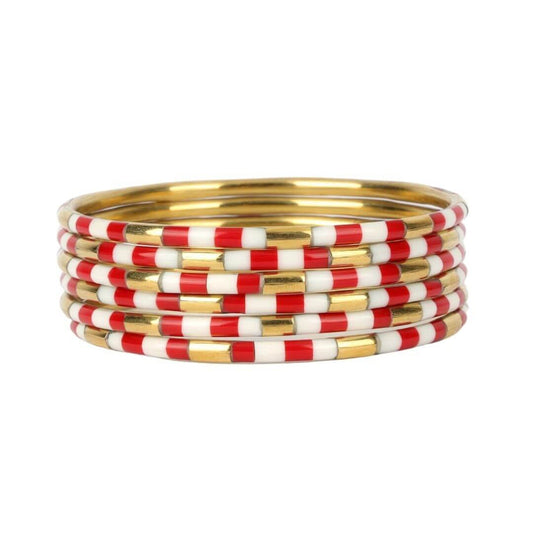 VEDA BANGLES RED/WHITE