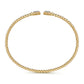 14k Yellow Gold Bujukan Diamond Hexagon Split Bangle BG4261-57Y45JJ*