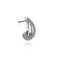 J Hoop Earrings 14K Yellow Gold and 925 Sterling Silver Bujukan EG15303MZJJJ