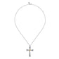 925 Sterling Silver and 14K Yellow Gold Bujukan Cross Pendant Necklace NK7778MZJJJ