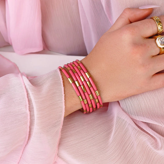 BLUSH VEDA BANGLES - SET OF 6