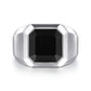 925 Sterling Silver Onyx Signet Ring MR20028SVJOX
