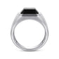 925 Sterling Silver Onyx Signet Ring MR20028SVJOX