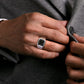925 Sterling Silver Onyx Signet Ring MR20028SVJOX