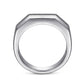 925 Sterling Silver and Black Spinel Band MR52083SVJBS