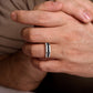 925 Sterling Silver and Black Spinel Band MR52083SVJBS