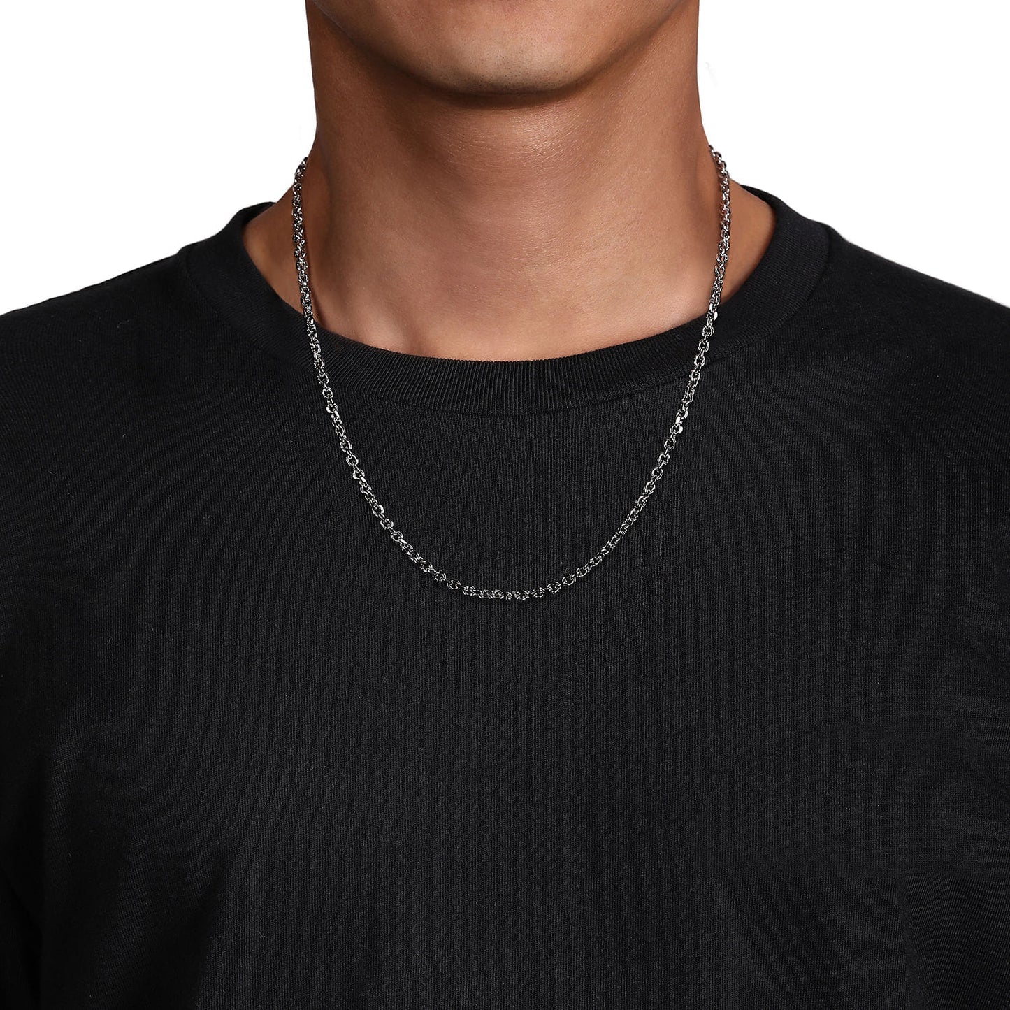 925 Sterling Silver Link Chain Necklace 3.6mm 22inch