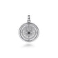Compass Pendant 925 Sterling Silver Black Spinel PTM6531SVJBS