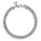 925 Sterling Silver Solid Cuban Link Chain Bracelet 7mm TBM2076SVJJJ