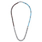 Beaded Wrap Bracelet and Necklace 925 Sterling Silver Turquoise Onyx and Tiger Eye TBM2136SVJMC