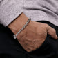 925 Sterling Silver Men’s Solid Faceted Link Chain Bracelet 5.50mm TBM4516SVJJJ