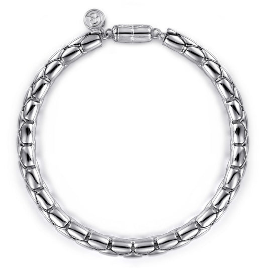 925 Sterling Silver Solid Chain Bracelet TBM4522SVJJJ
