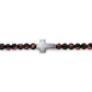 925 Sterling Silver Cross Bracelet with 4mm Tiger Eye Beads TBM4541SVJTE