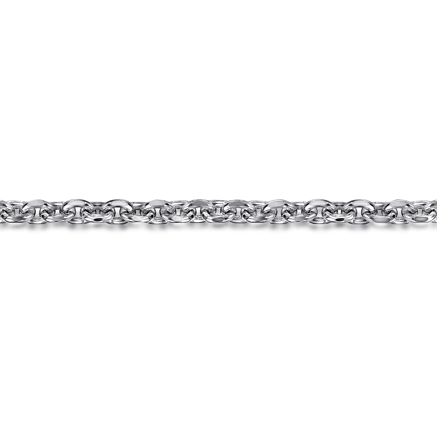 Solid Link Chain Bracelet 925 Sterling Silver TBM4806SVJJJ