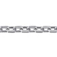 Solid Chain Bracelet Faceted 925 Sterling Silver TBM4811-85SVJJJ