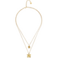 Double necklace with butterflies COL2057