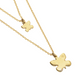 Double necklace with butterflies COL2057