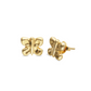 Stud earrings with a butterfly shape PEN1067
