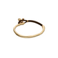 Brown leather bracelet with butterfly ornament PUL2614
