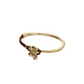 Brown leather bracelet with butterfly ornament PUL2614